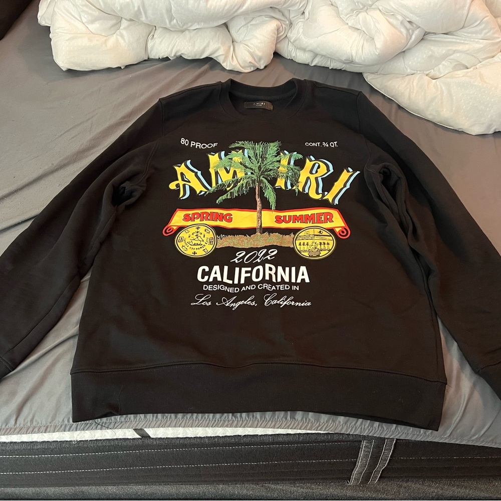 Amiri sweatshirt size XXL only worn 1 time